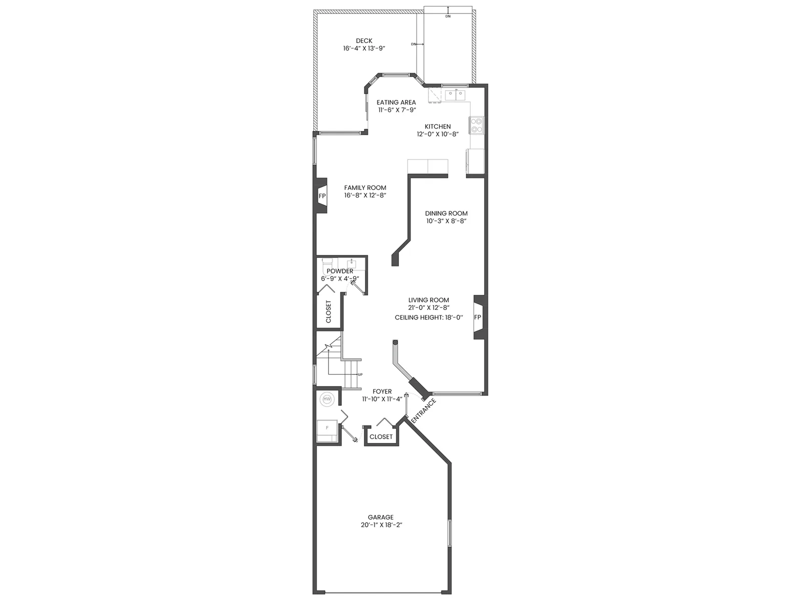 Surrey, BC floor plan 1